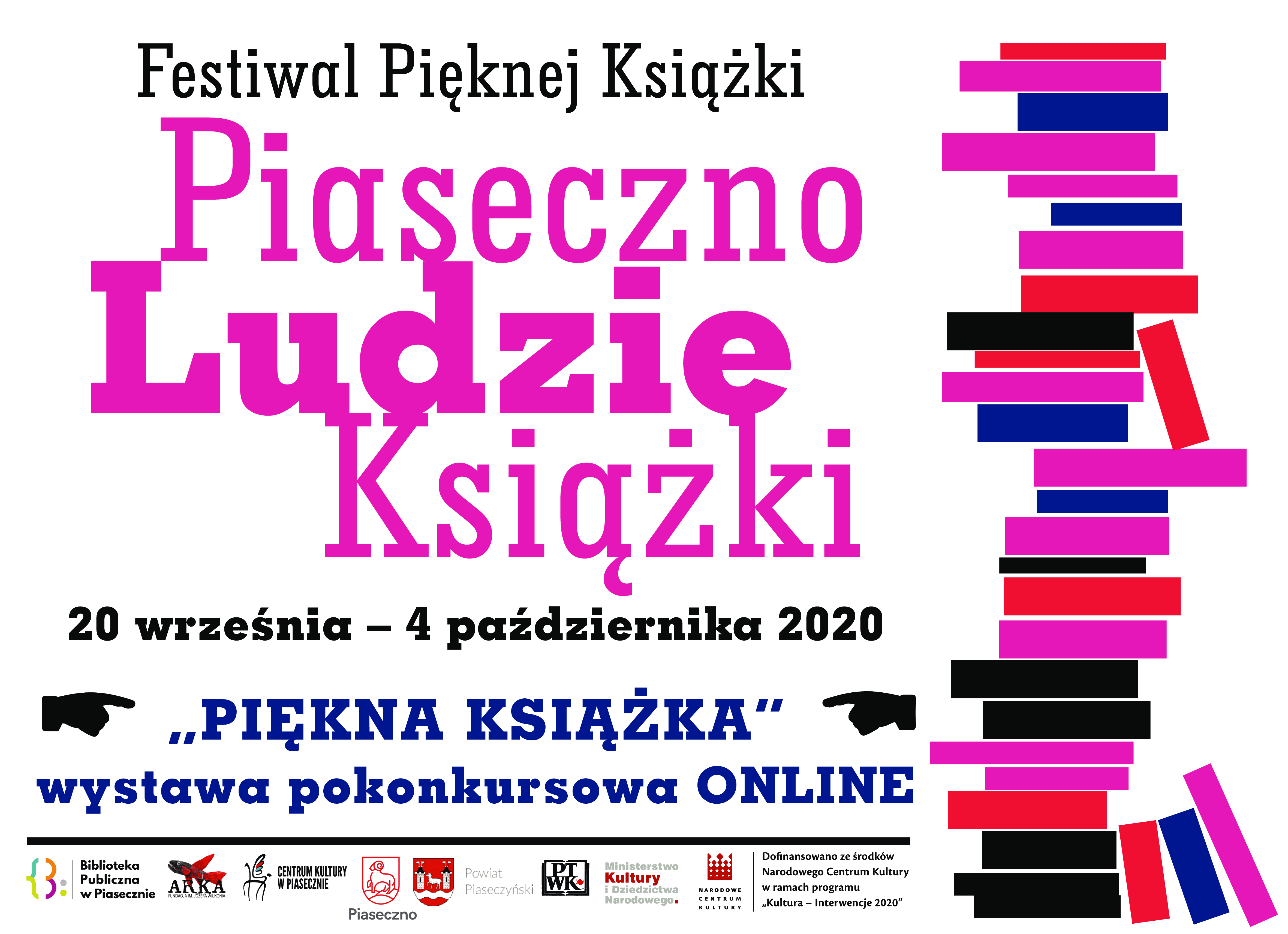 Plakat promujący Festiwal Pięknej Książki