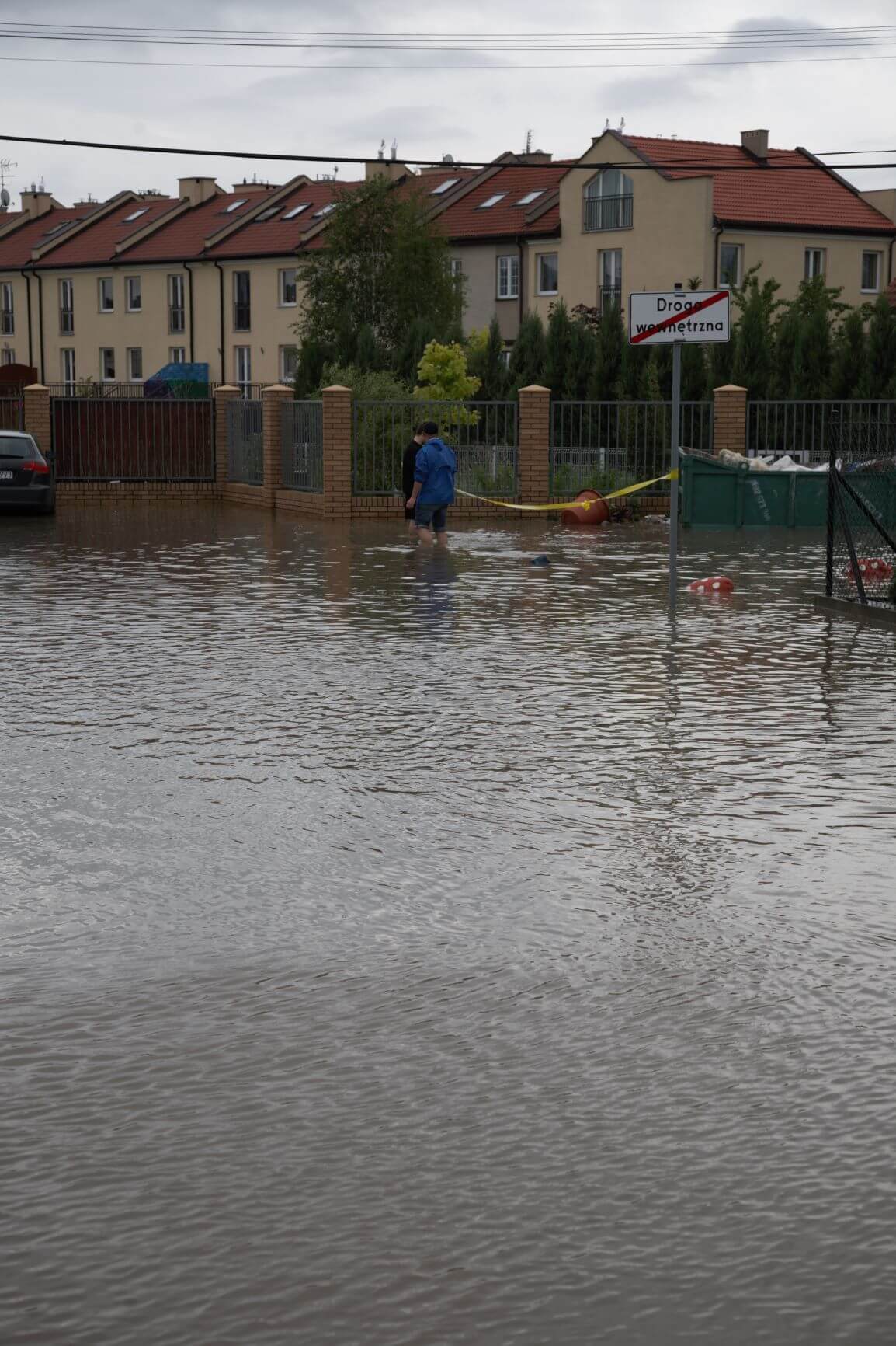 Zdjęcie przedstawiające powódź z czerwca 2010 roku.