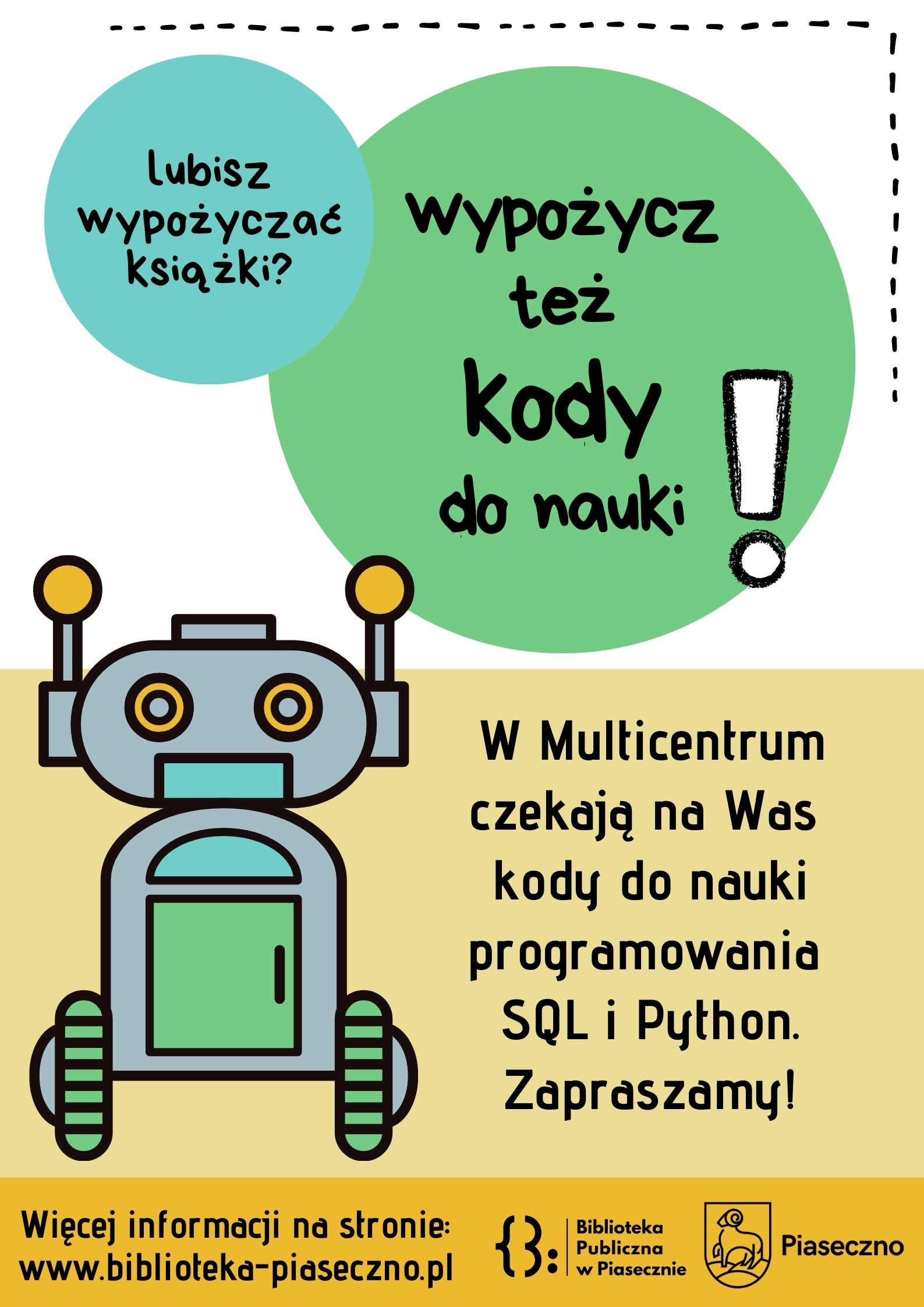 Plakat promujący kursy programowania