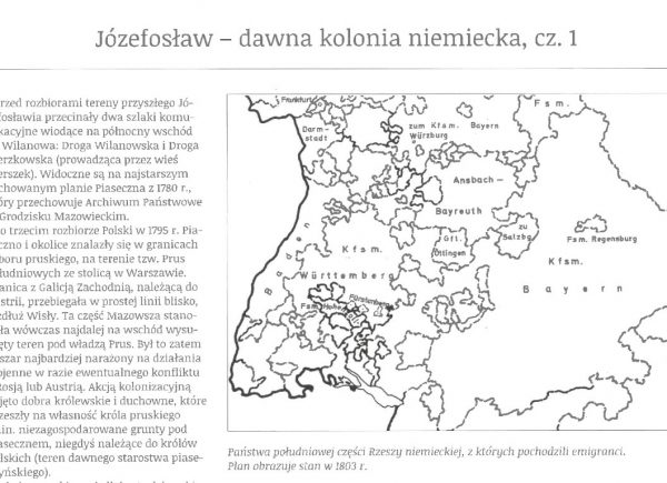 Józefosław – dawna kolonia niemiecka, cz. 1, artykuł Ewy i Włodzimierza Bagieńskich, Magazyn "Sąsiedzi", nr 8, maj 2014