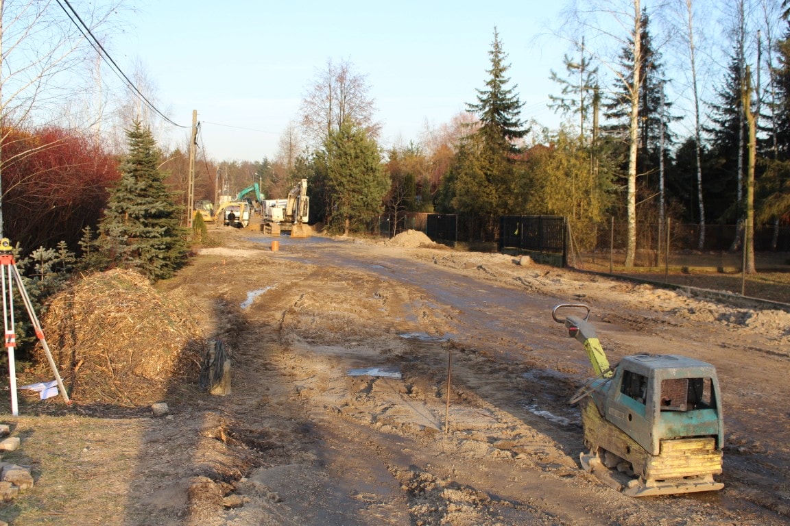Budowa ulicy Wilanowskiej grudzień 2016