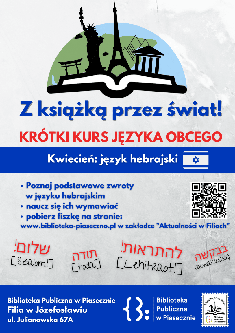 Plakat promujący krótki kurs języka obcego