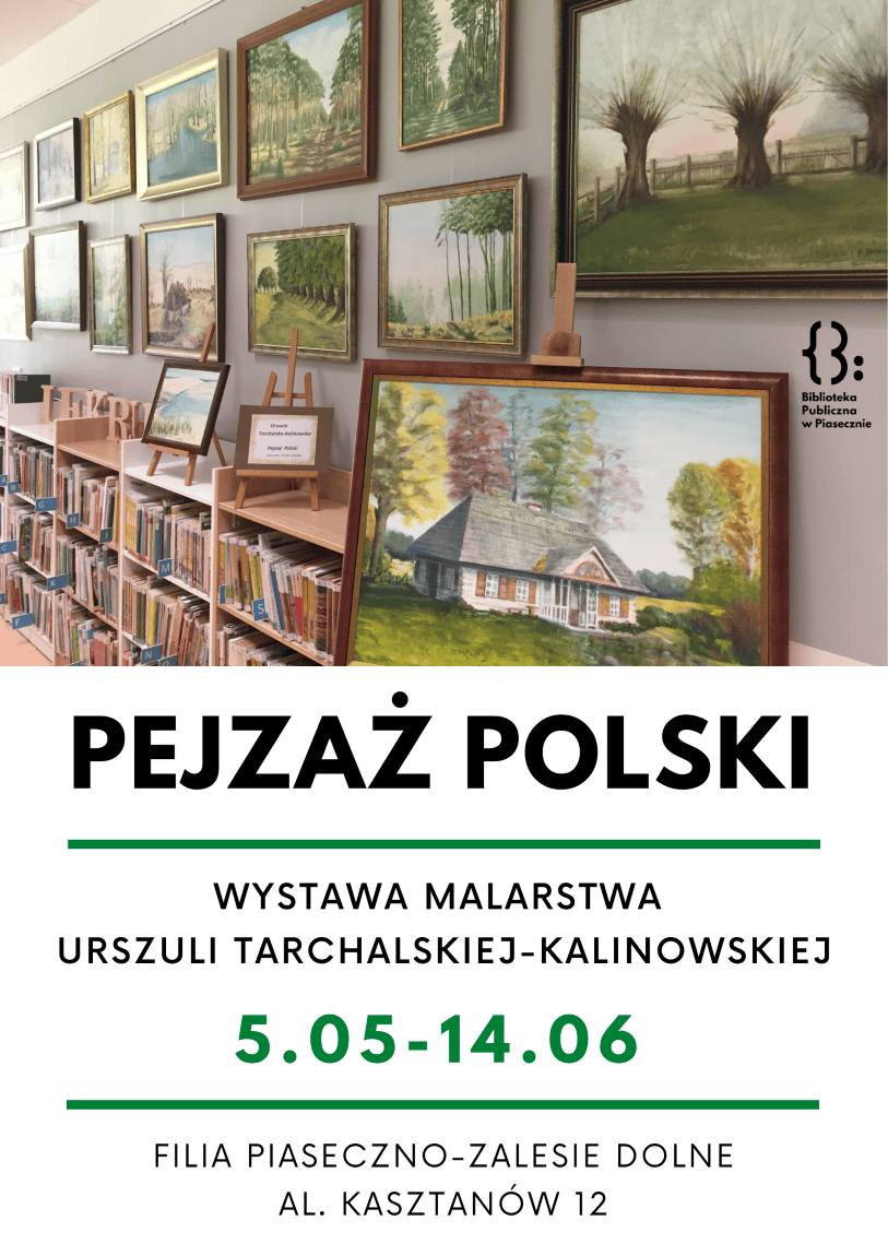 Plakat o wystawie Pejzaż Polski
