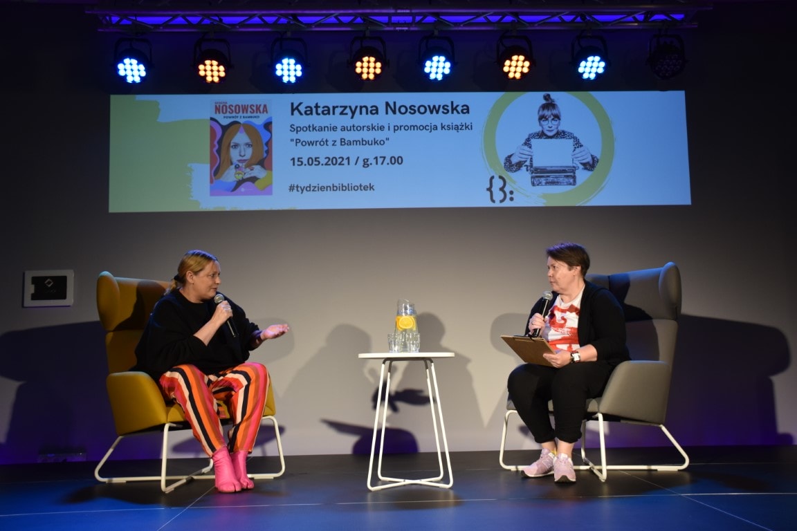 Spotkanie autorskie z Katarzyną Nosowską w Bibliotece w Piasecznie