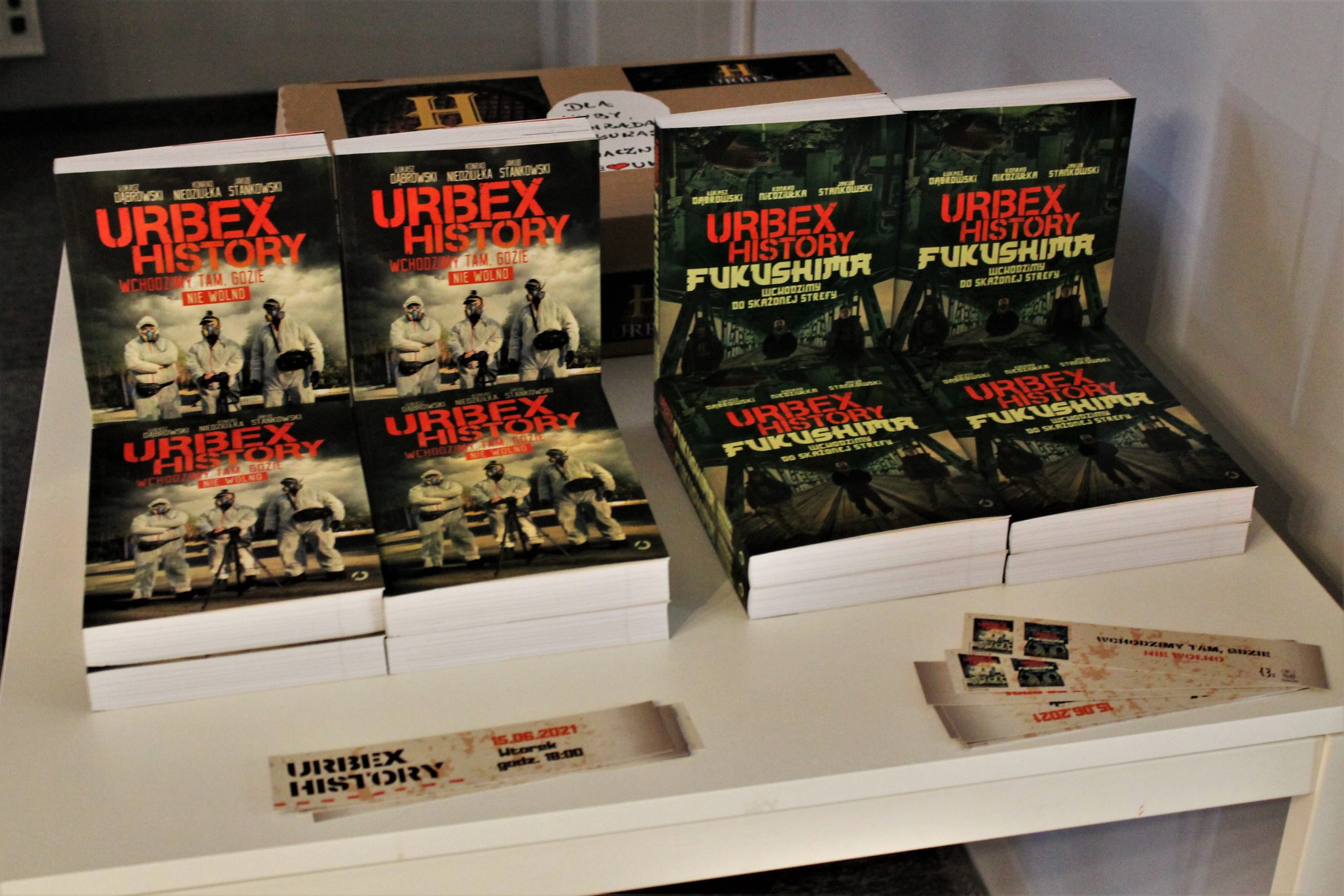 książki napisane przez Kubę, Łukasza i Konrada z Urbex  History.