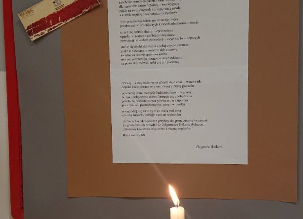 Wystawa wierszy związanych z Powstaniem Warszawskim