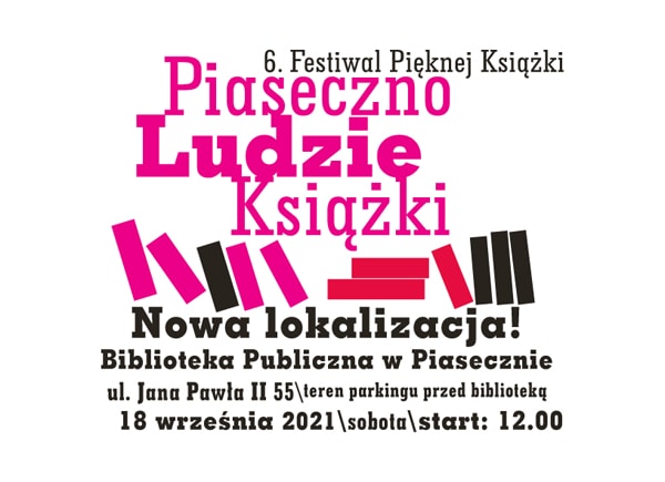 6. Festiwal Pięknej Książki 18.09.2021 w nowej lokalizacji - plakat