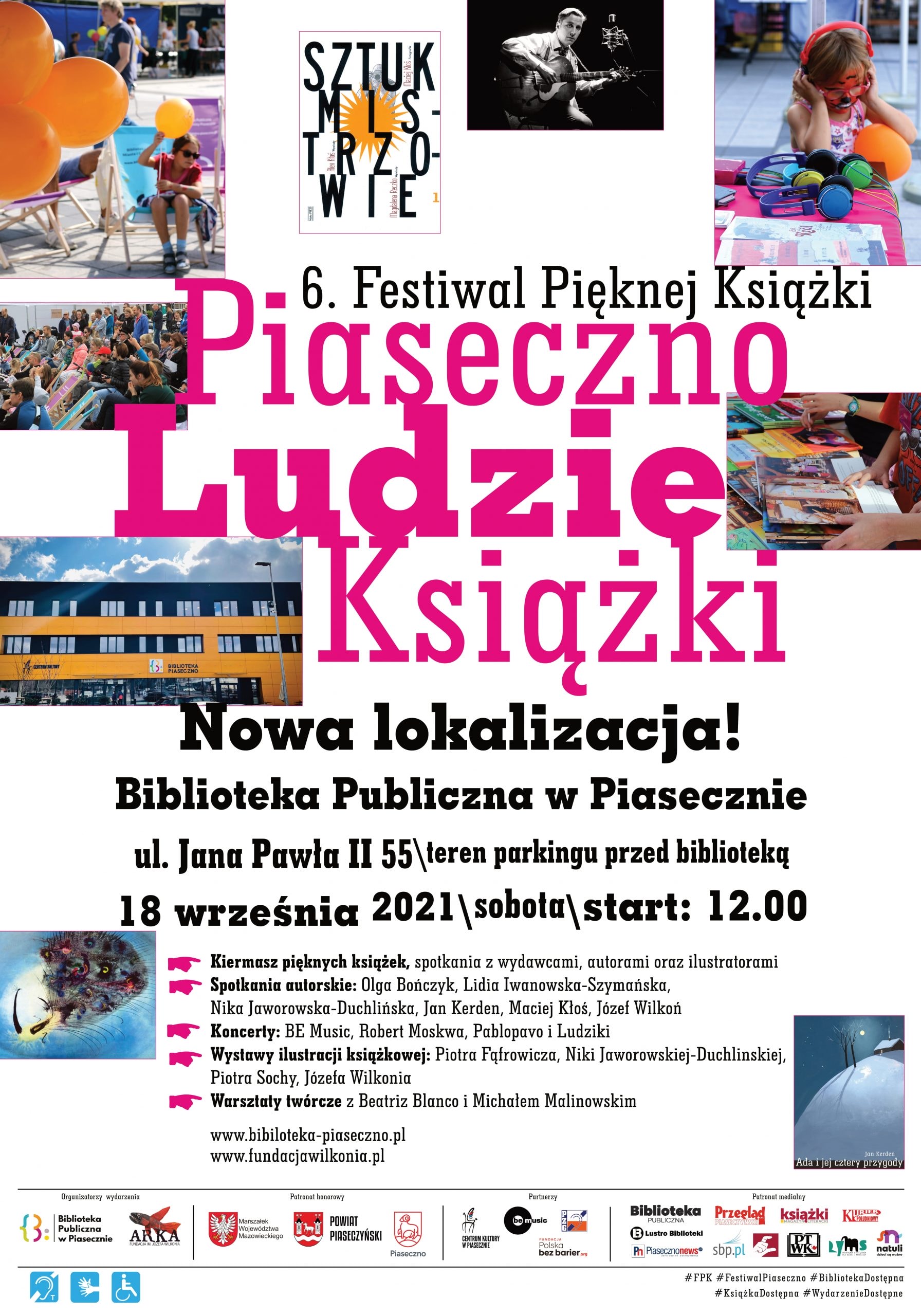 6.Festiwal Pięknej Książki W Piasecznie - plakat informacyjny