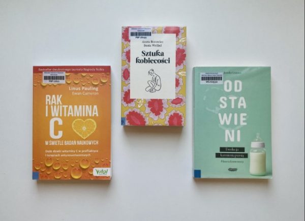 Książki "Rak i witamina C", "Sztuka kobiecości", "Odstawieni"