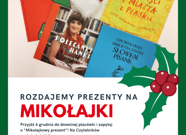 Akcja Mikołajkowa - Rozdajemy Książki - plakat