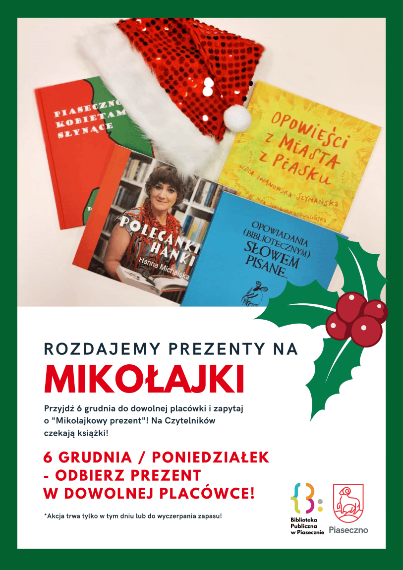 Akcja Mikołajkowa - Rozdajemy Książki - plakat