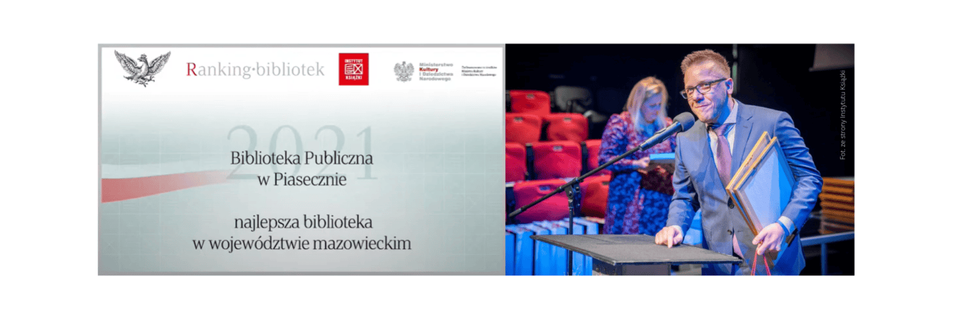 Ranking Bibliotek - pierwsze miejsce na Mazowszu dla Biblioteki Publicznej w Piasecznie