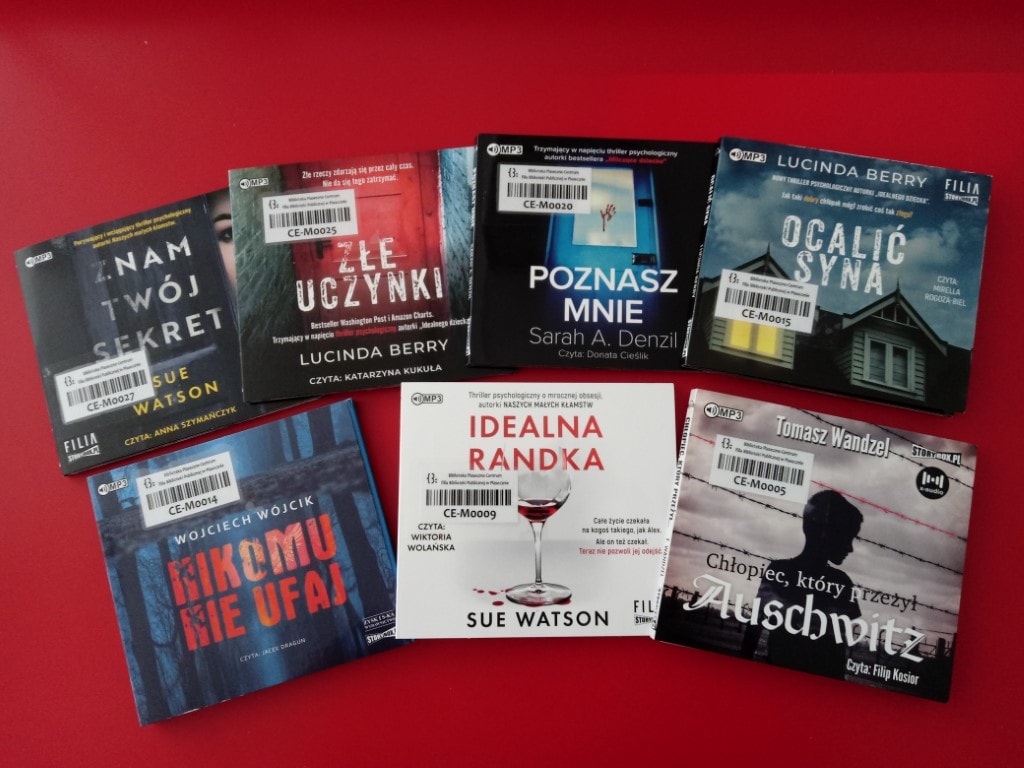 Nowości audiobooki w filii Piaseczno-Centrum Szkolna 9