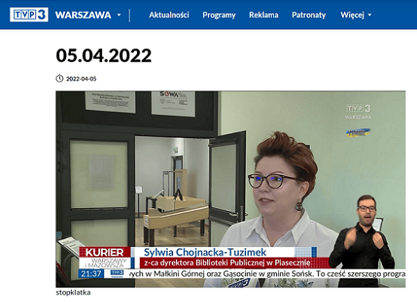 Zastępczyni dyrektora opowiada o przestrzeni SOWA w Kurierze Warszawy i Mazowsza