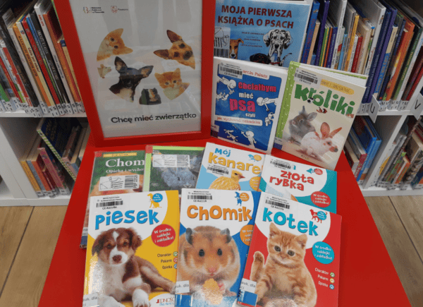 Prezentacja książek związanych z zagadnieniem opieki nad zwierzętami