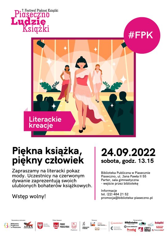 Kreacje Literackie - plakat 24 września 2022 roku w Bibliotece Publicznej w Piasecznie