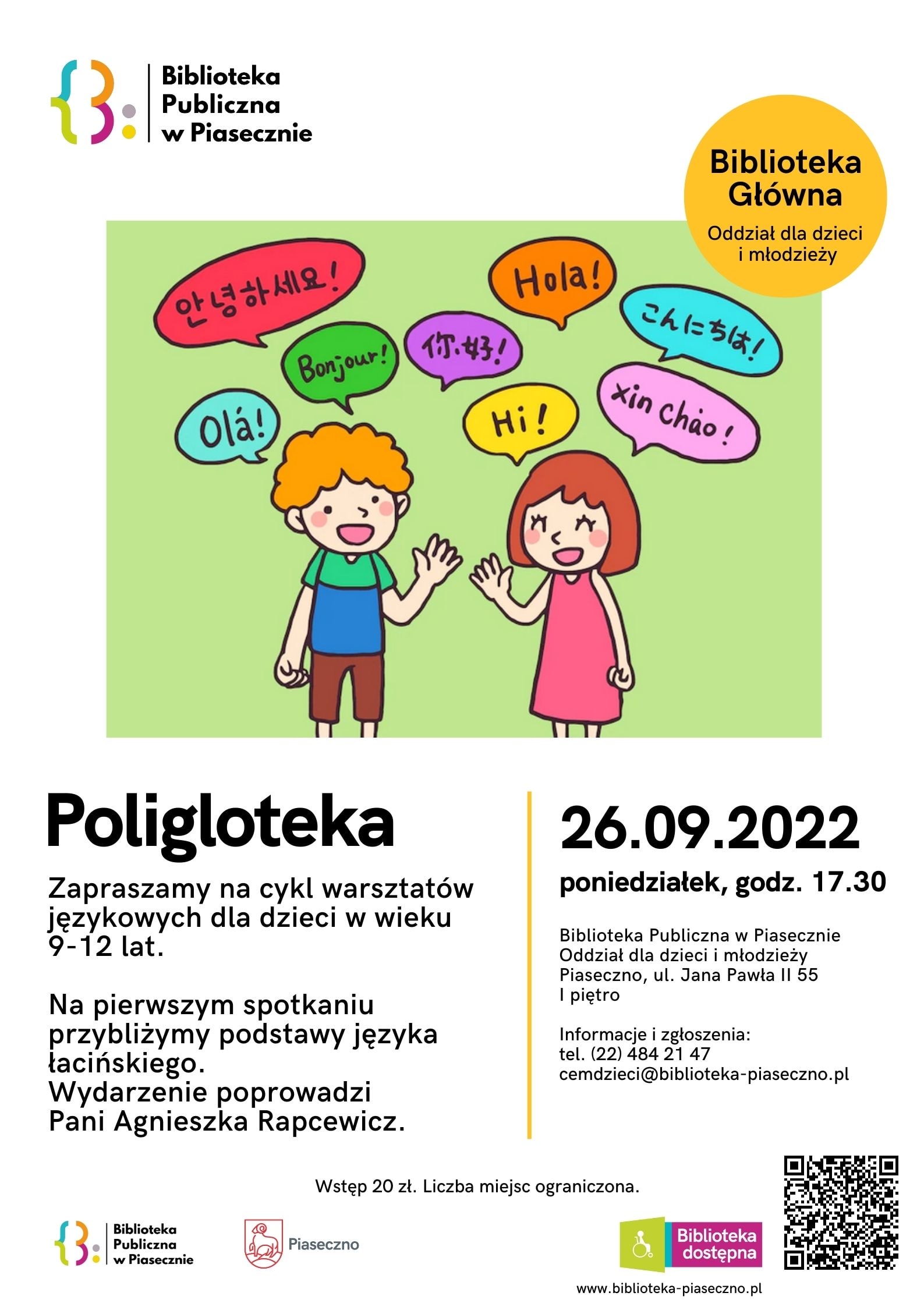Poligloteka - plakat