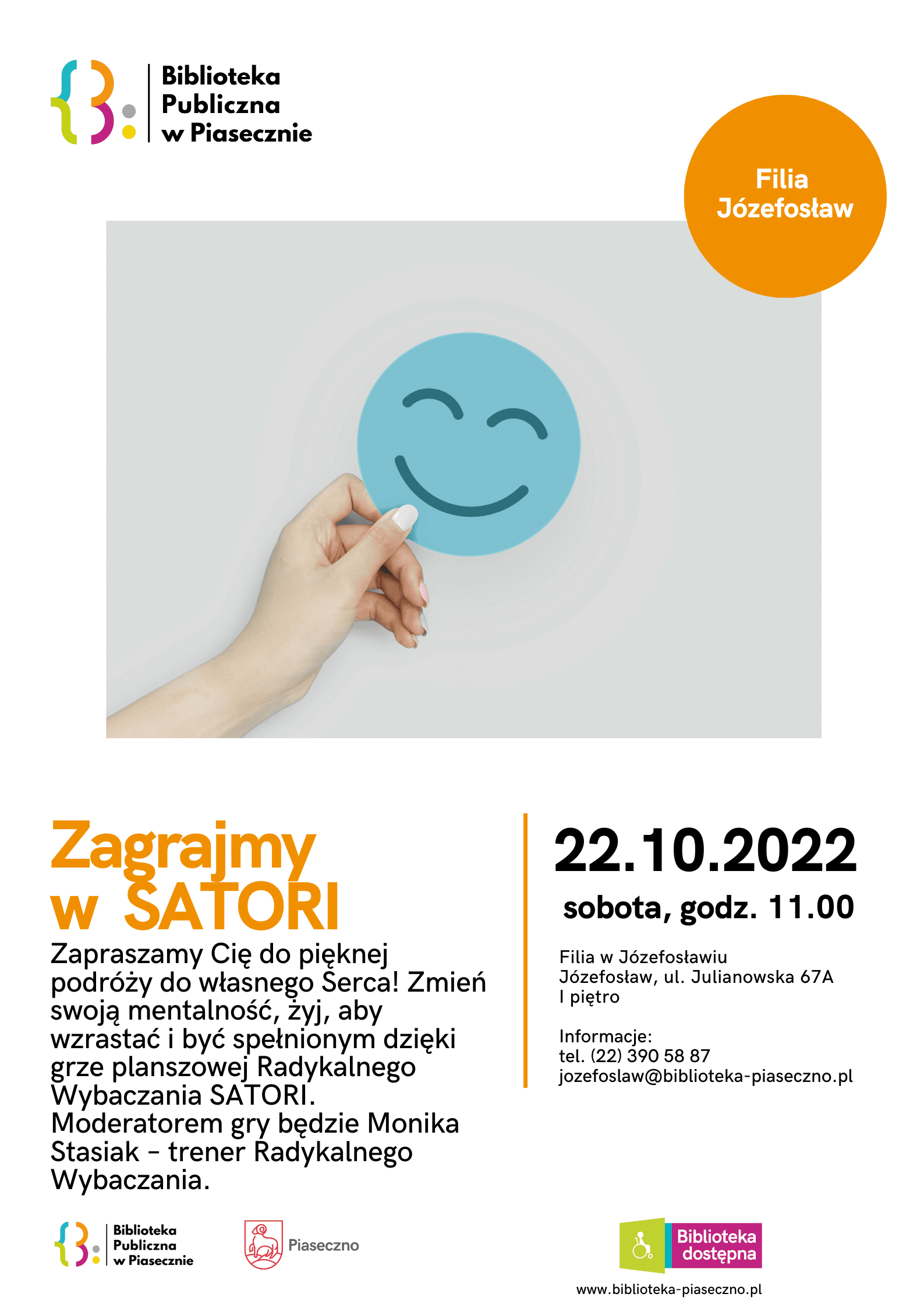 Zagrajmy w Satori – plakat informacyjny