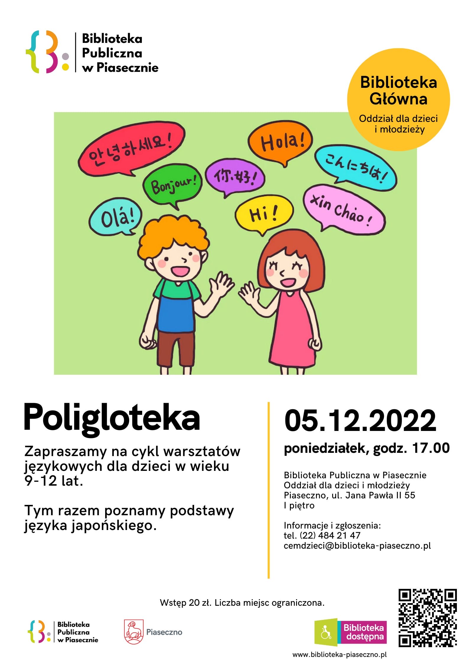 Poligloteka - plakat