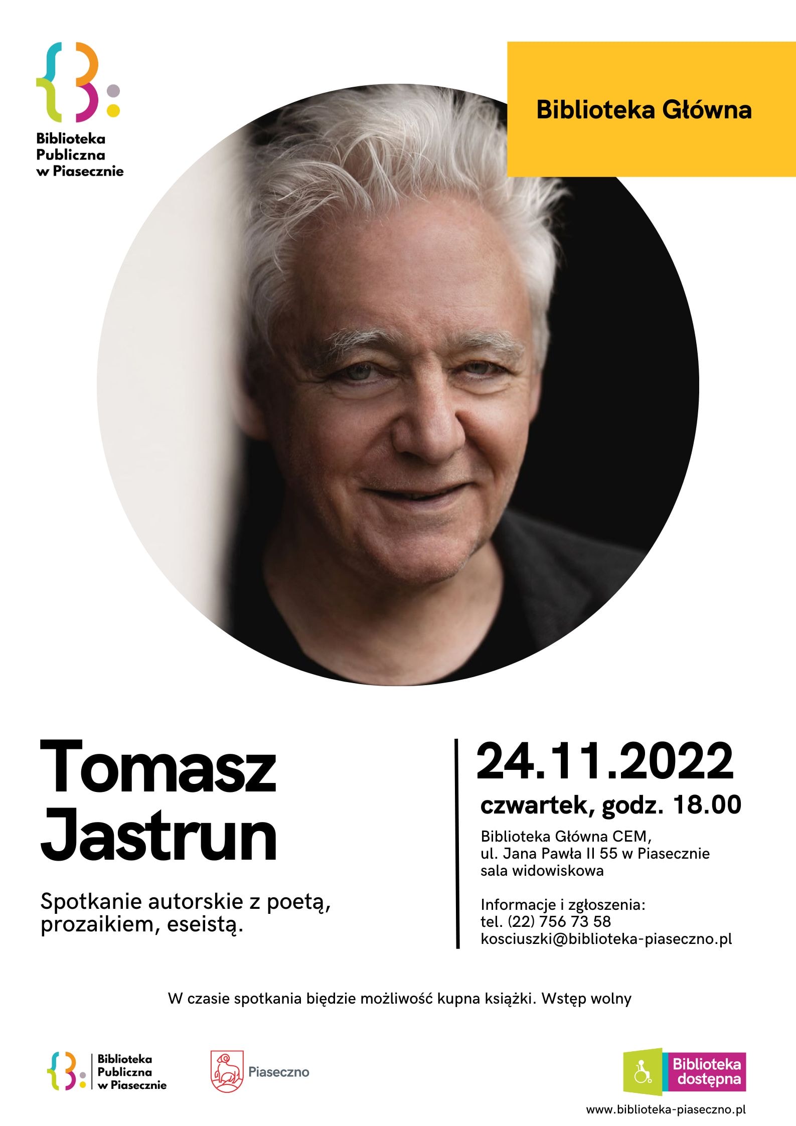 Tomasz Jastrun- spotkanie autorskie