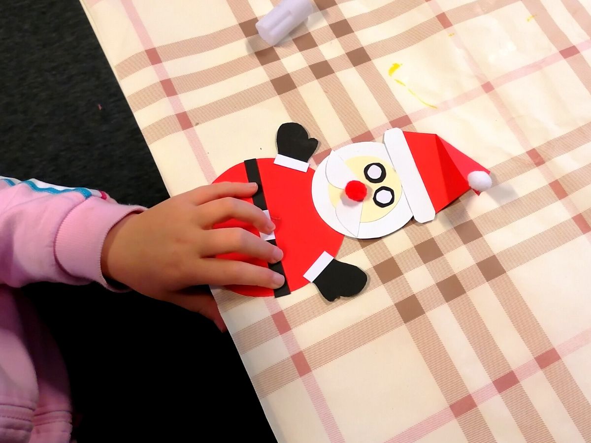 Mikołaj wykonany przez przedszkolaka