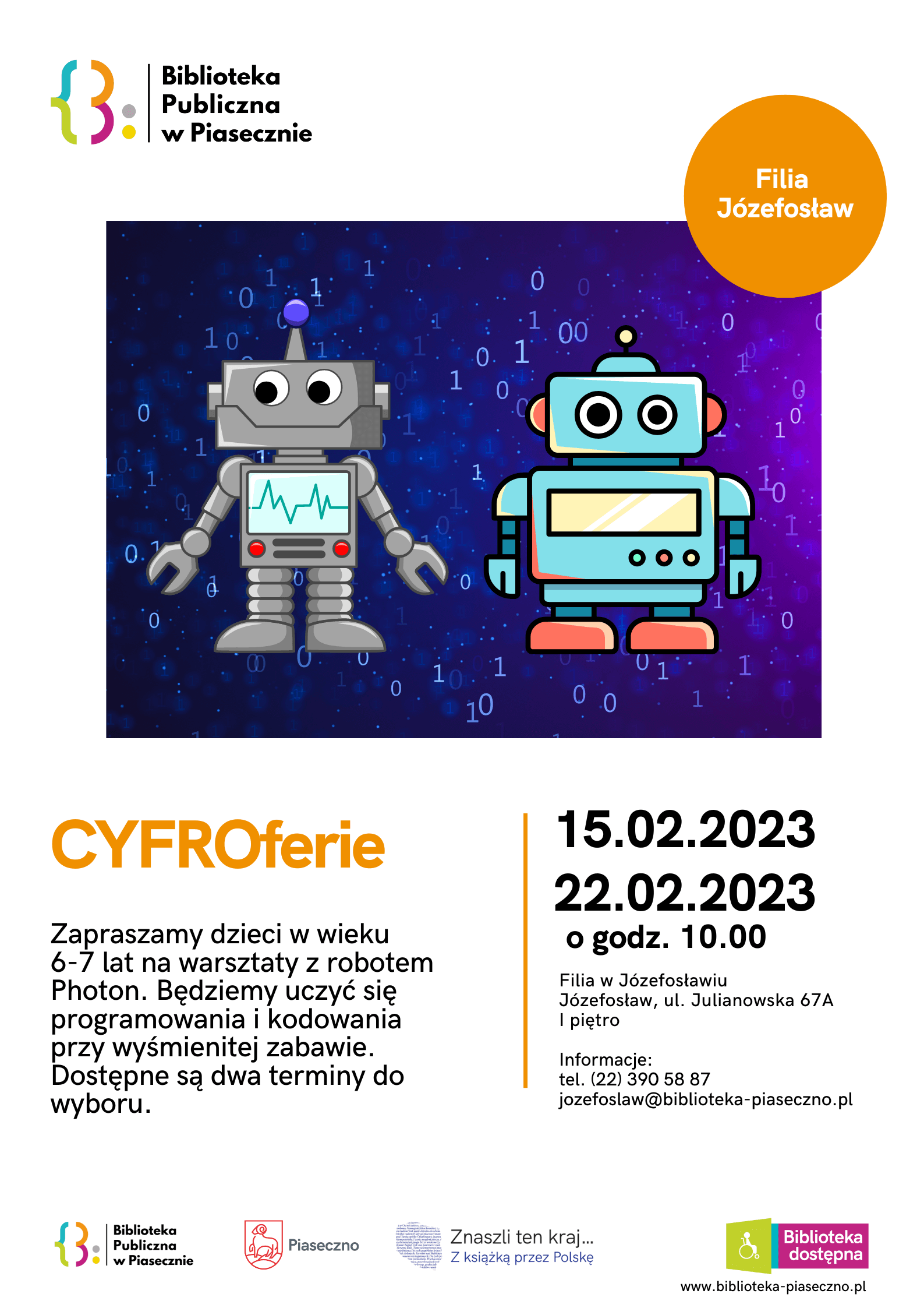 CYFROferie – plakat informacyjny