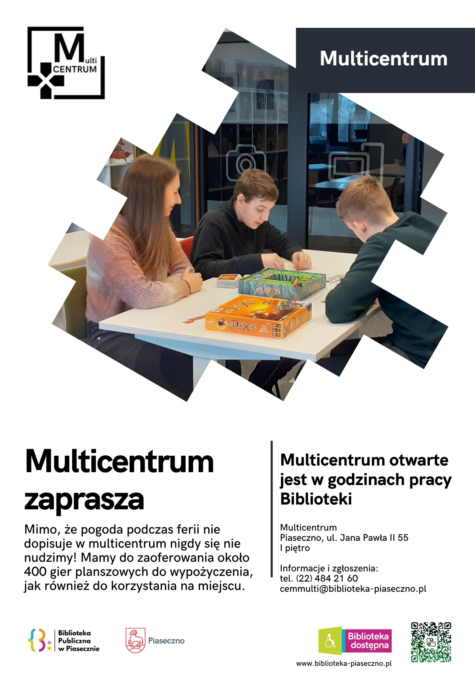 Plakat promujący działalność Multicentrum
