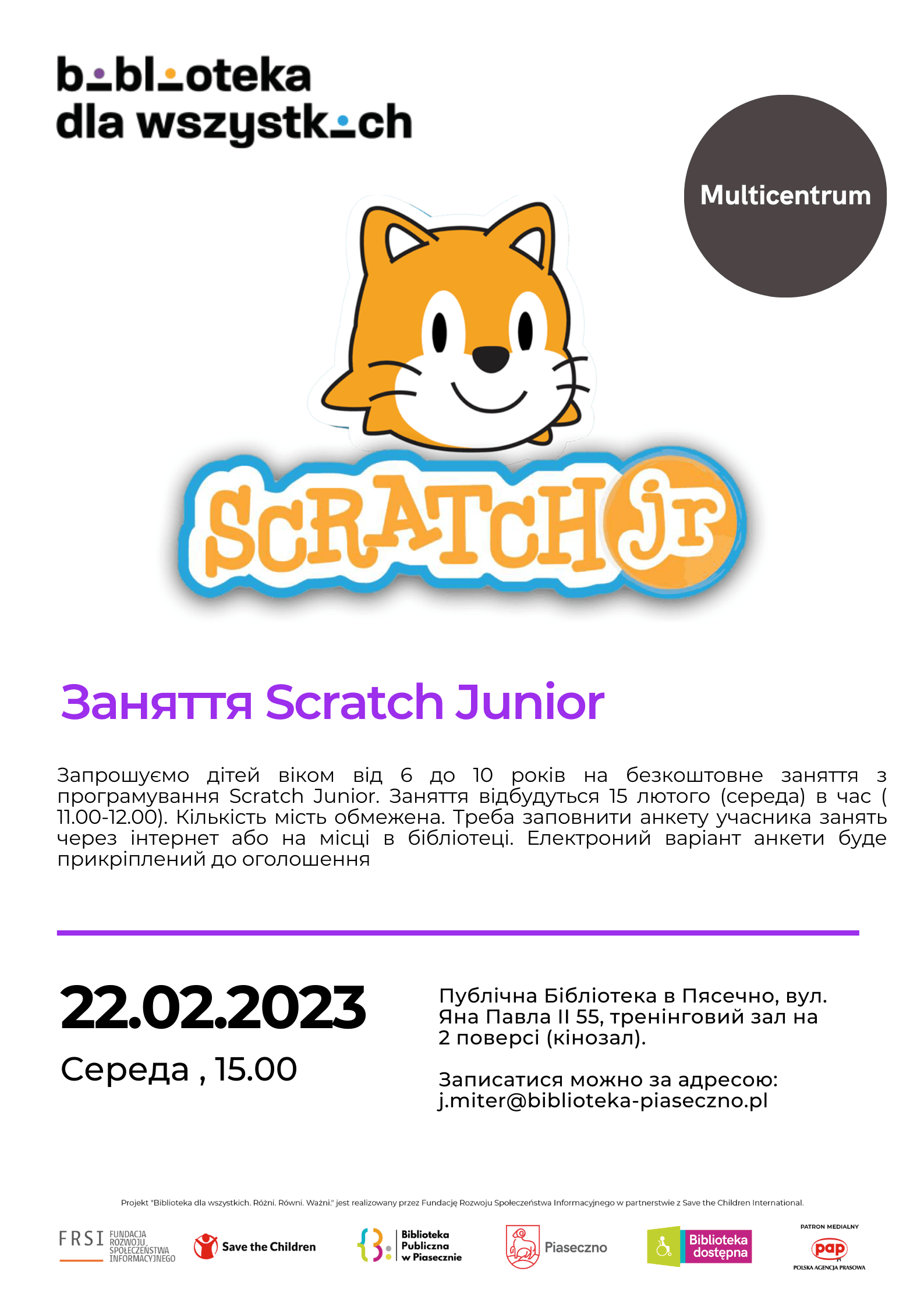 Zajęcia Scratch Junior