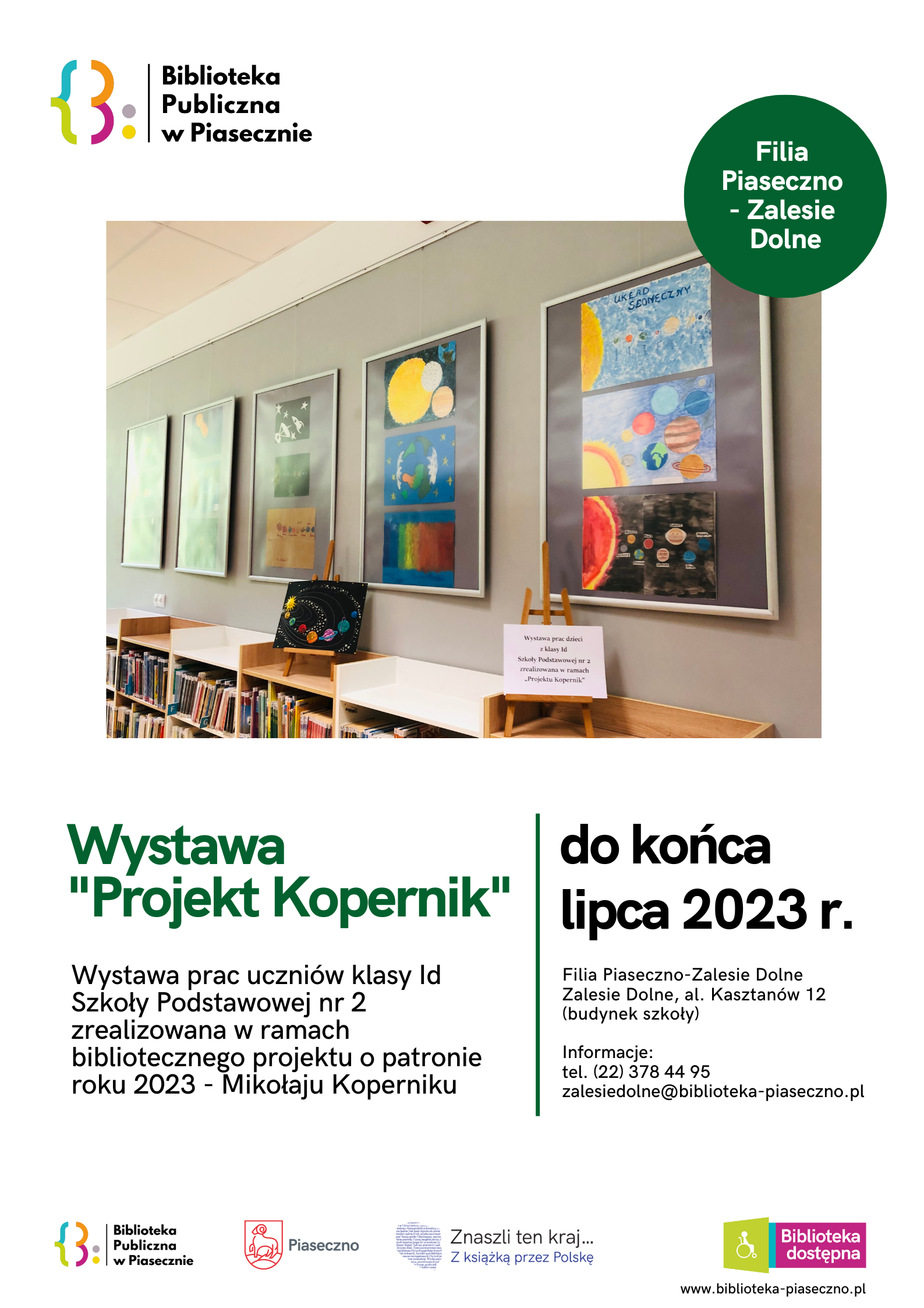 Plakat promujący wystawę "Projekt Kopernik"