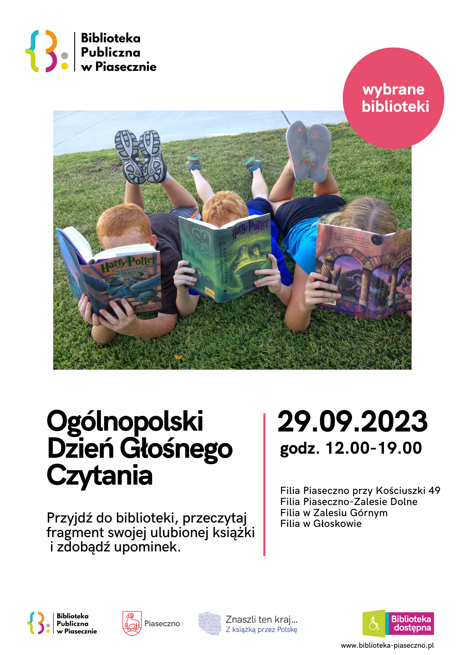 Ogólnopolski Dzień Głośnego Czytania - plakat
