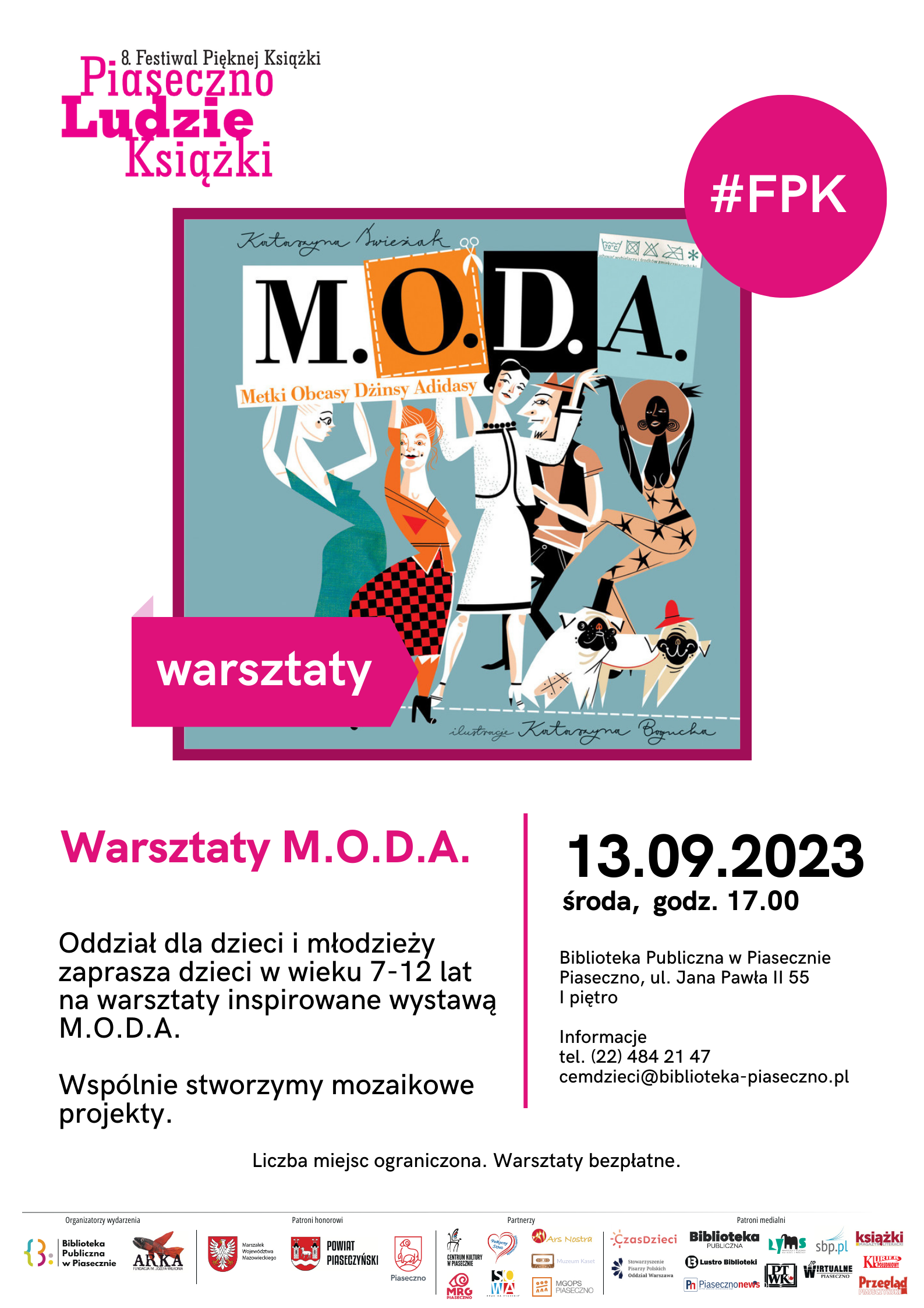 Warsztaty M.O.D.A. - plakat