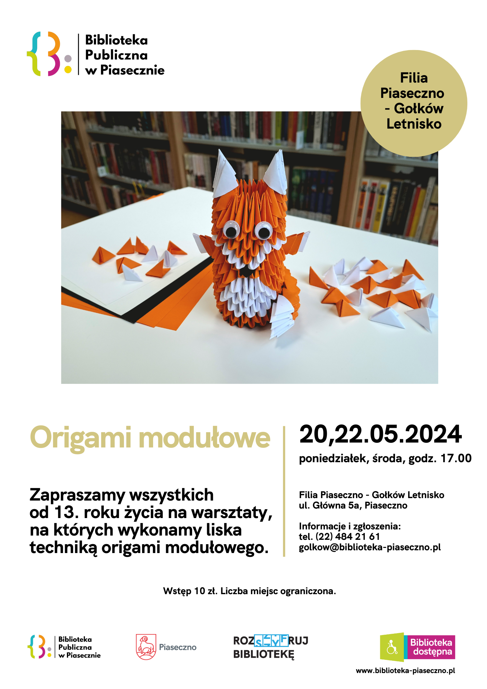 Origami Modułowe - plakat