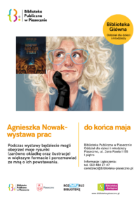 Plakat promujący wystawę Agnieszki Nowak